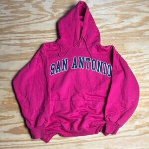 Life Authentic Apparel Women's Pink and Red Hoodie